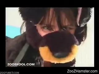 Female wore dog suit to lure animal into sex with her