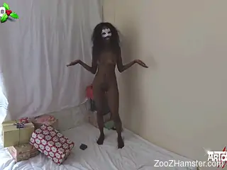 Dog fuck Ebony girl