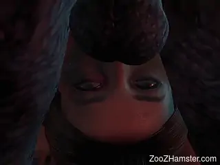 3D bestiality with horny chicks and big-dicked ogres