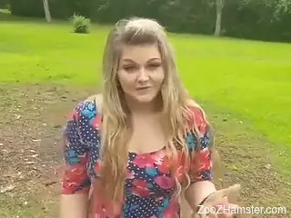 Fetishistic diva drinking her dog's piss for fun