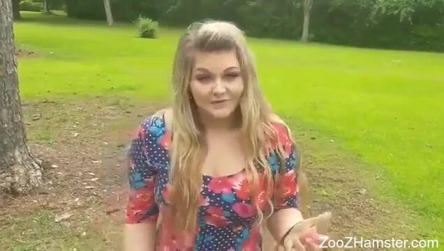 Fetishistic diva drinking her dog