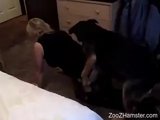 Massive booty MILF fucking all kinds of dogs