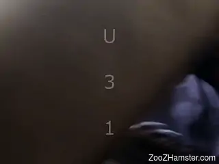 Mask wearing thot licking the dog's hot throbber